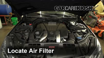 2014 Mercedes-Benz E550 4.6L V8 Turbo Convertible Filtre à air (moteur) Changement